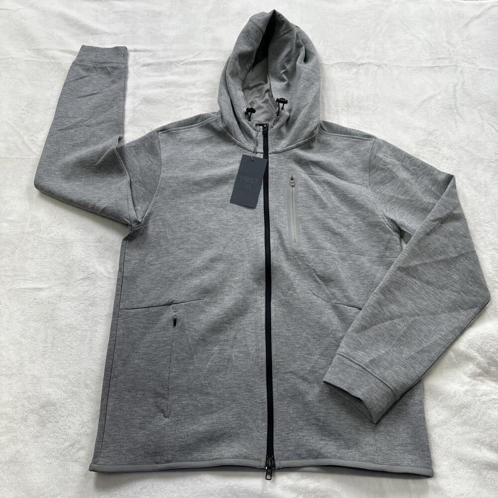 VRST‎ Full Zip Hoodie Jacket Men's Size Small Pinnacle Fleece Heather Gray NWT
